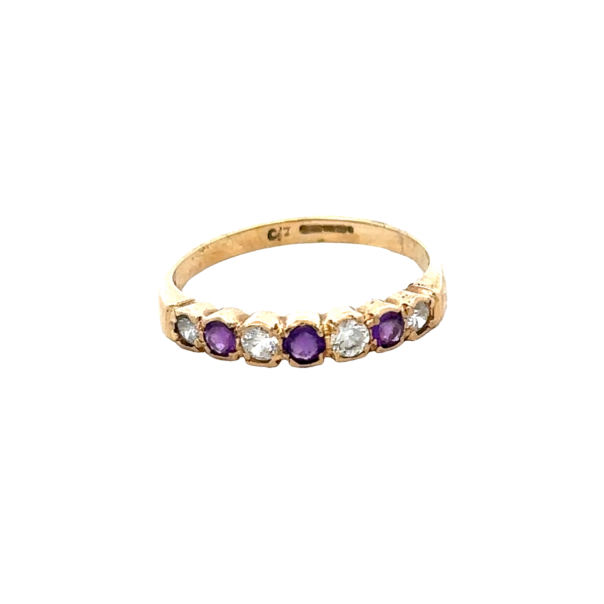 9ct yellow gold ring size P1/2 (sh27665b)