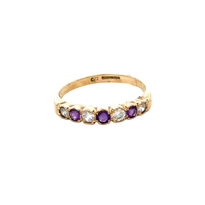 9ct yellow gold ring size P1/2 (sh27665b)