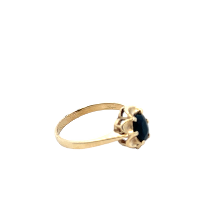 9ct yellow gold ring size P1/2 (sh25877l)