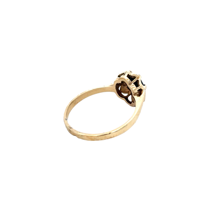 9ct yellow gold ring size P1/2 (sh25877l)