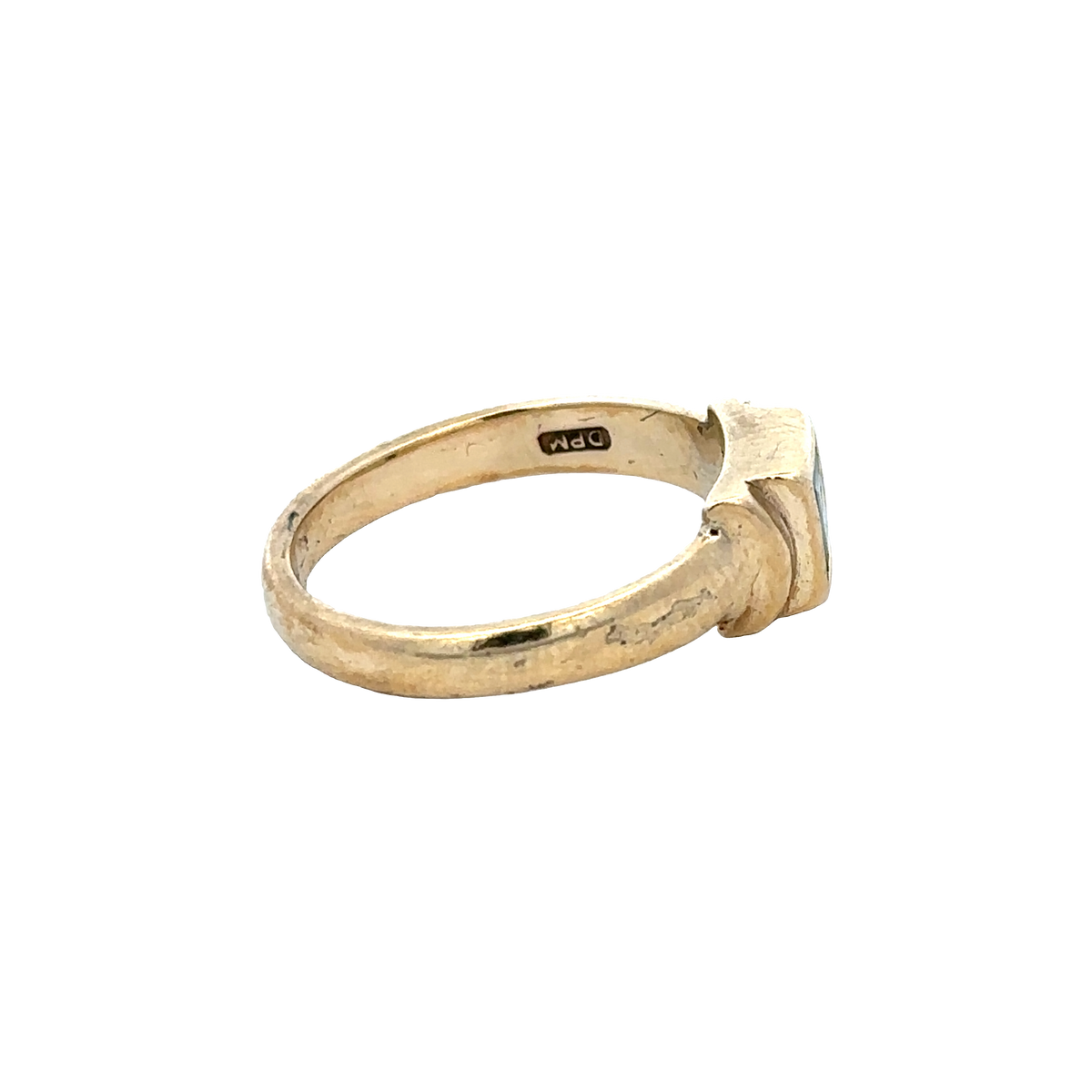 9ct yellow gold ring size P (sh27600b)