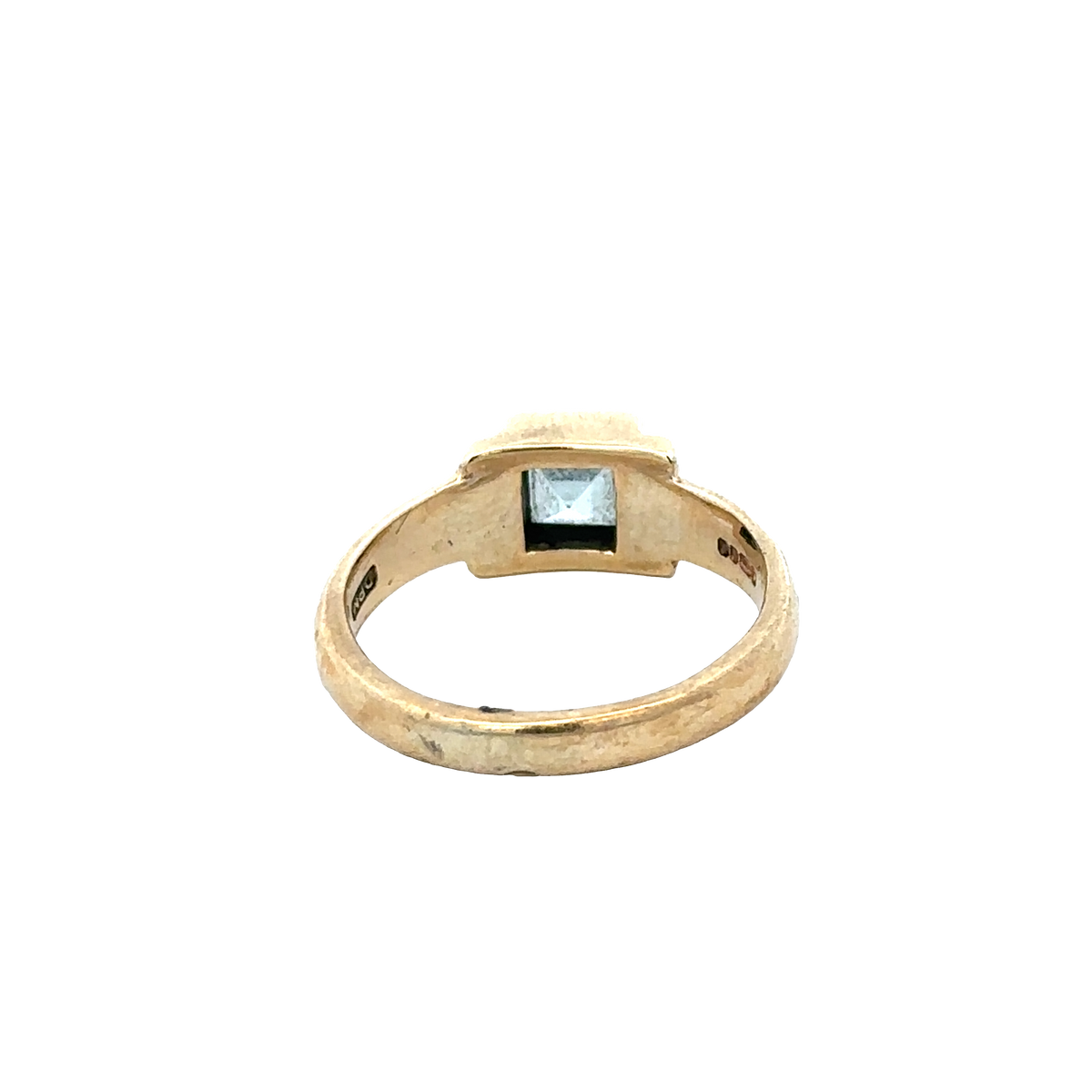 9ct yellow gold ring size P (sh27600b)