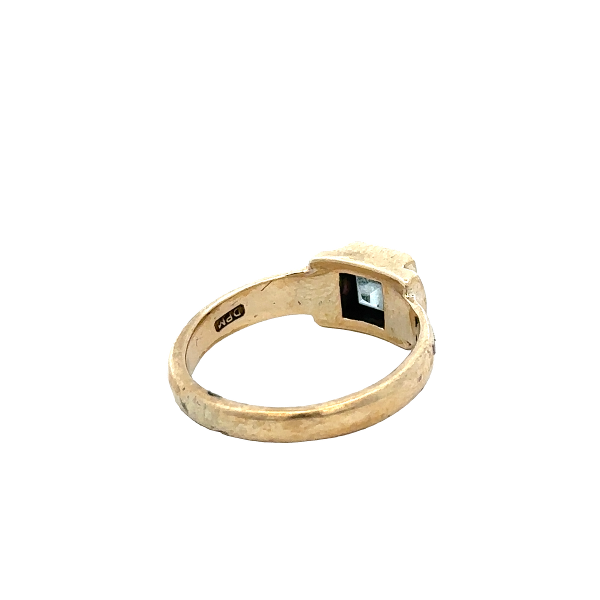 9ct yellow gold ring size P (sh27600b)