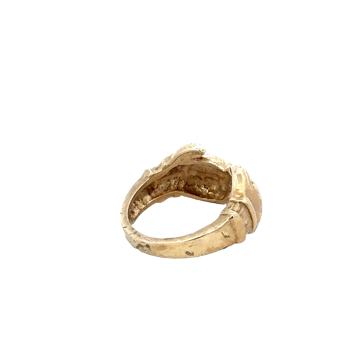 9ct yellow gold boxing glove ring size D1/2 (sh27616b)
