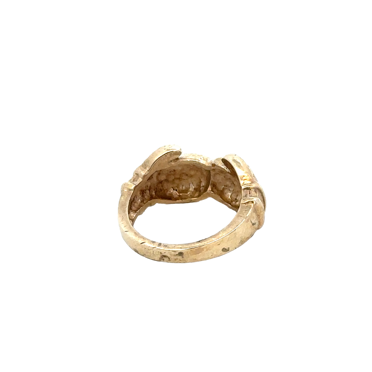 9ct yellow gold boxing glove ring size D1/2 (sh27616b)
