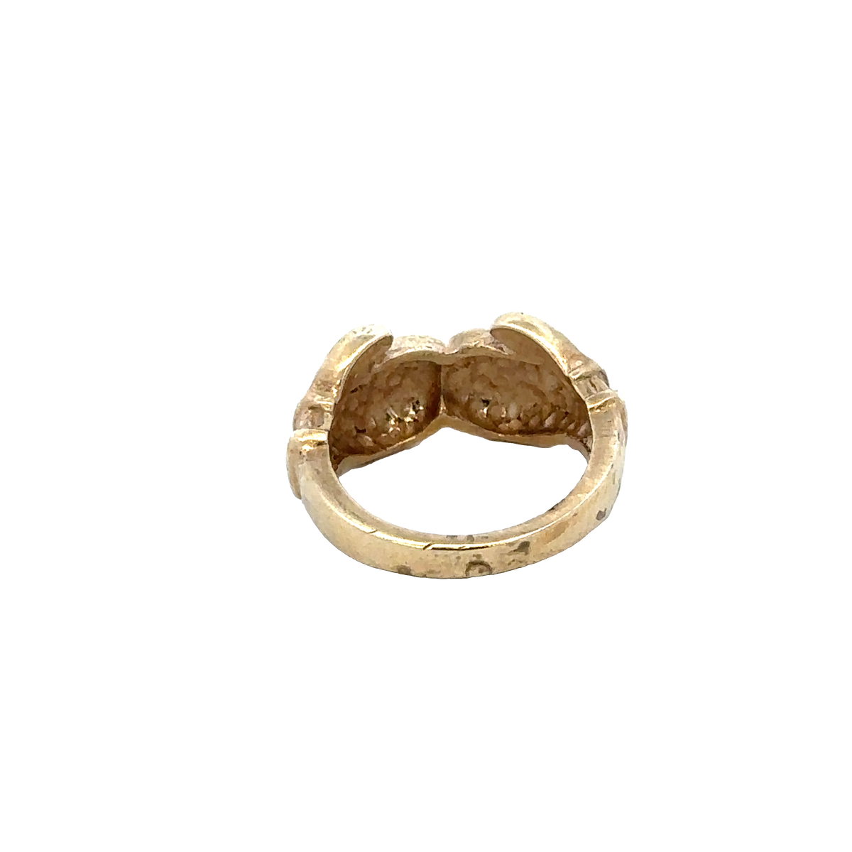 9ct yellow gold boxing glove ring size D1/2 (sh27616b)