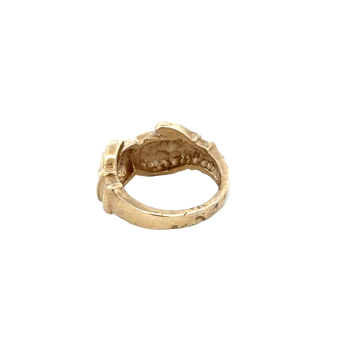 9ct yellow gold boxing glove ring size D1/2 (sh27616b)