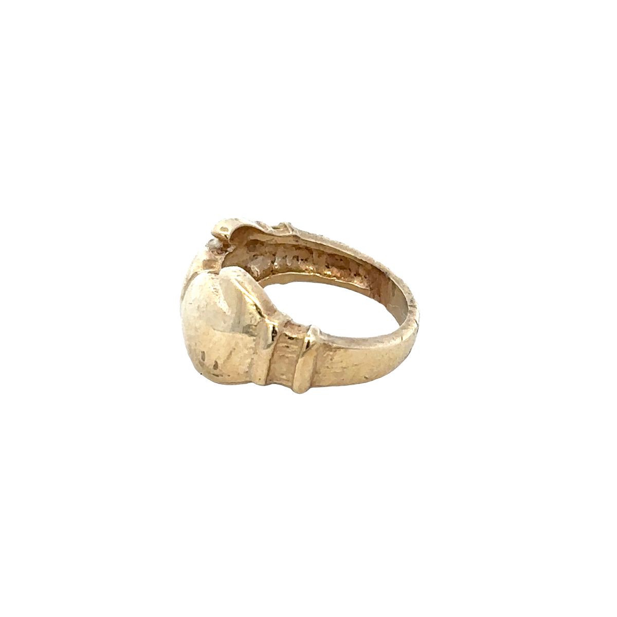 9ct yellow gold boxing glove ring size D1/2 (sh27616b)