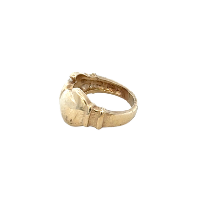 9ct yellow gold boxing glove ring size D1/2 (sh27616b)