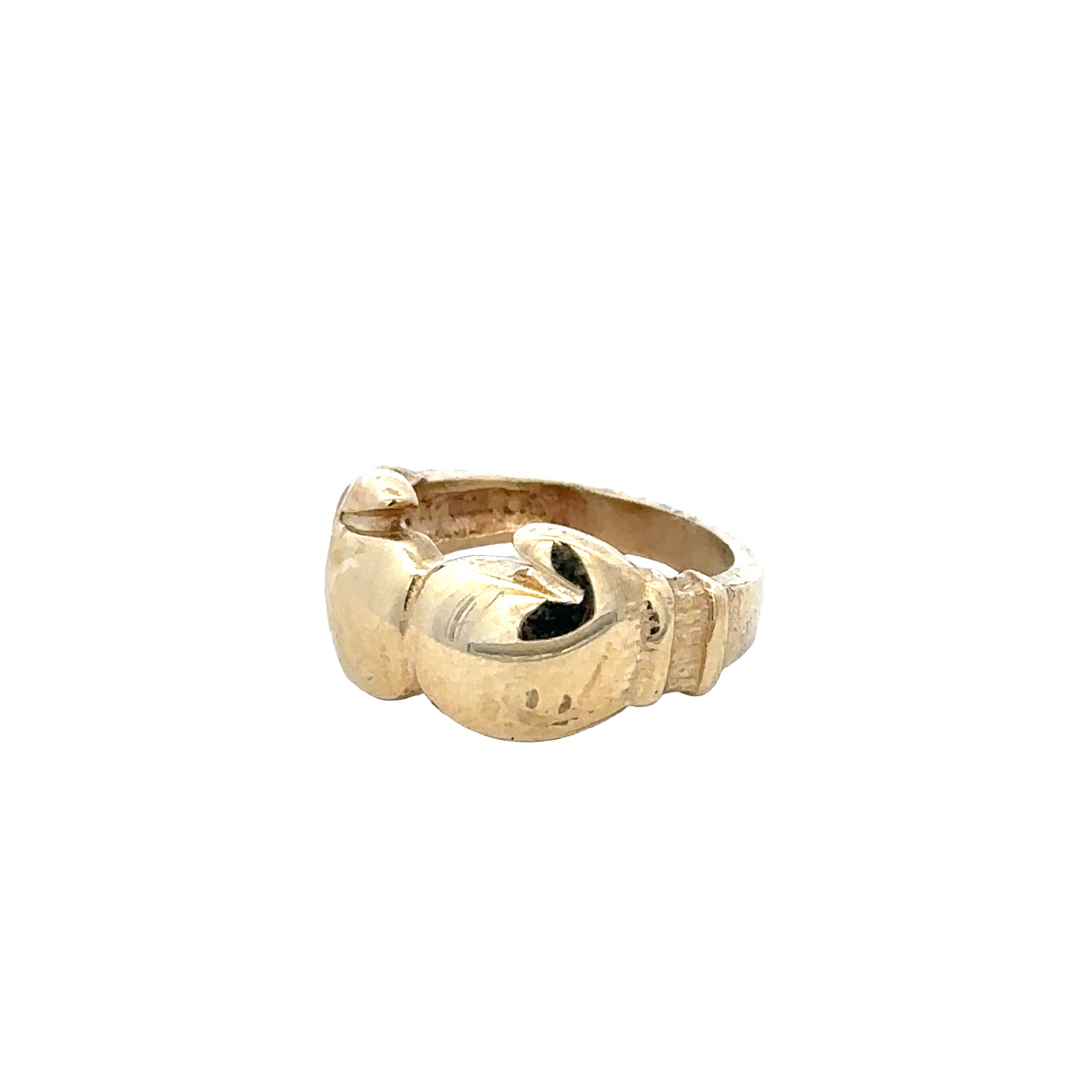 9ct yellow gold boxing glove ring size D1/2 (sh27616b)