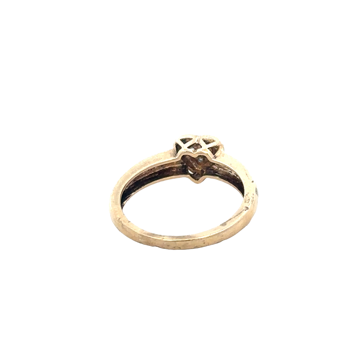 9ct yellow gold diamond ring size J1/2 (sh24280l)