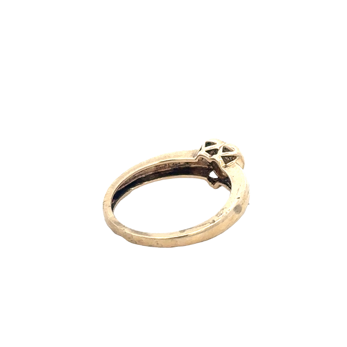 9ct yellow gold diamond ring size J1/2 (sh24280l)