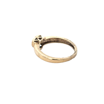 9ct yellow gold diamond ring size J1/2 (sh24280l)
