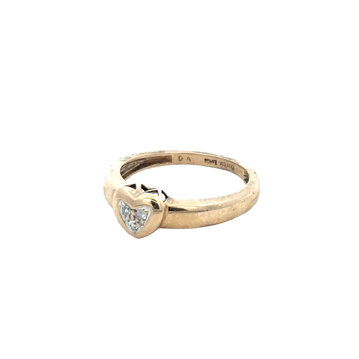 9ct yellow gold diamond ring size J1/2 (sh24280l)