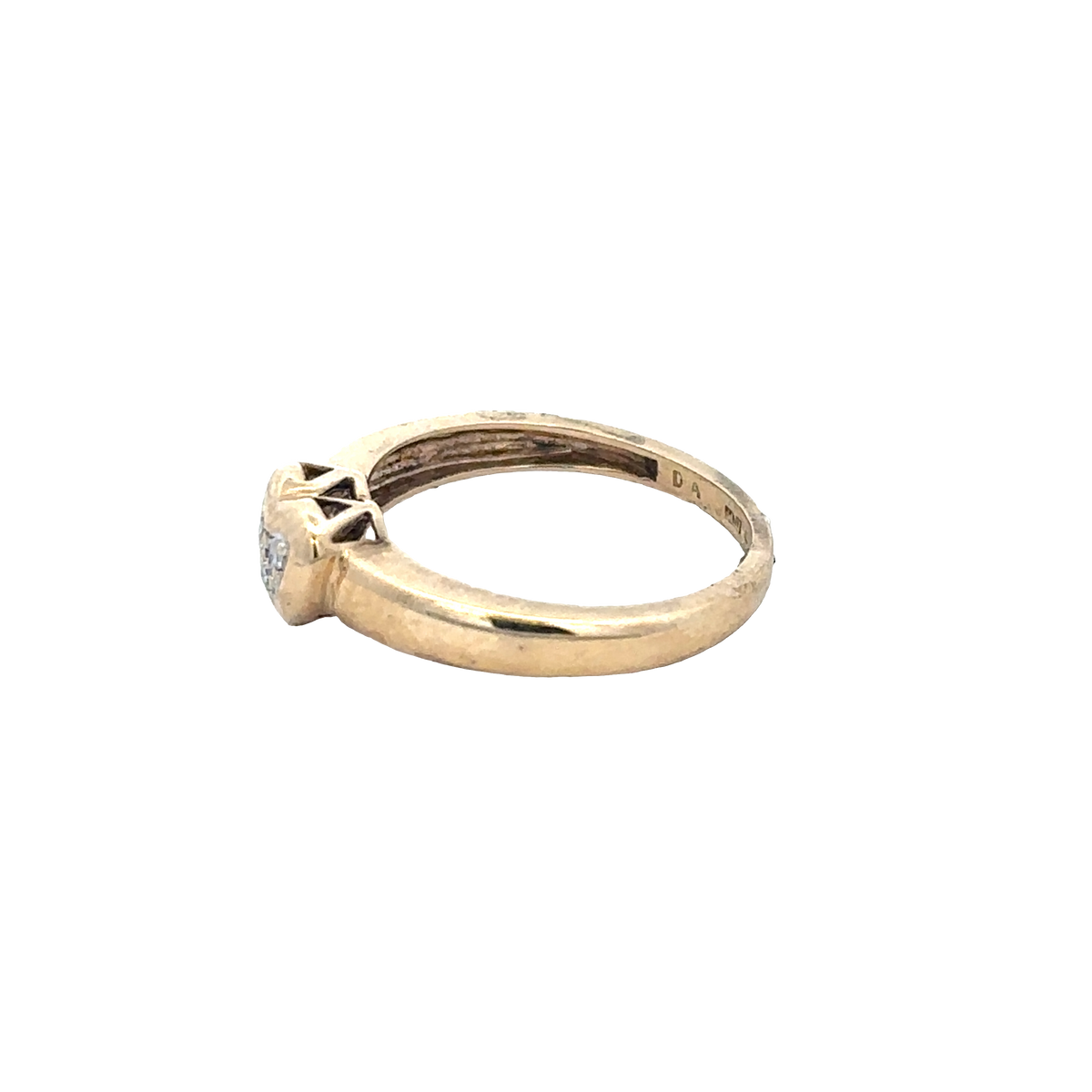 9ct yellow gold diamond ring size J1/2 (sh24280l)
