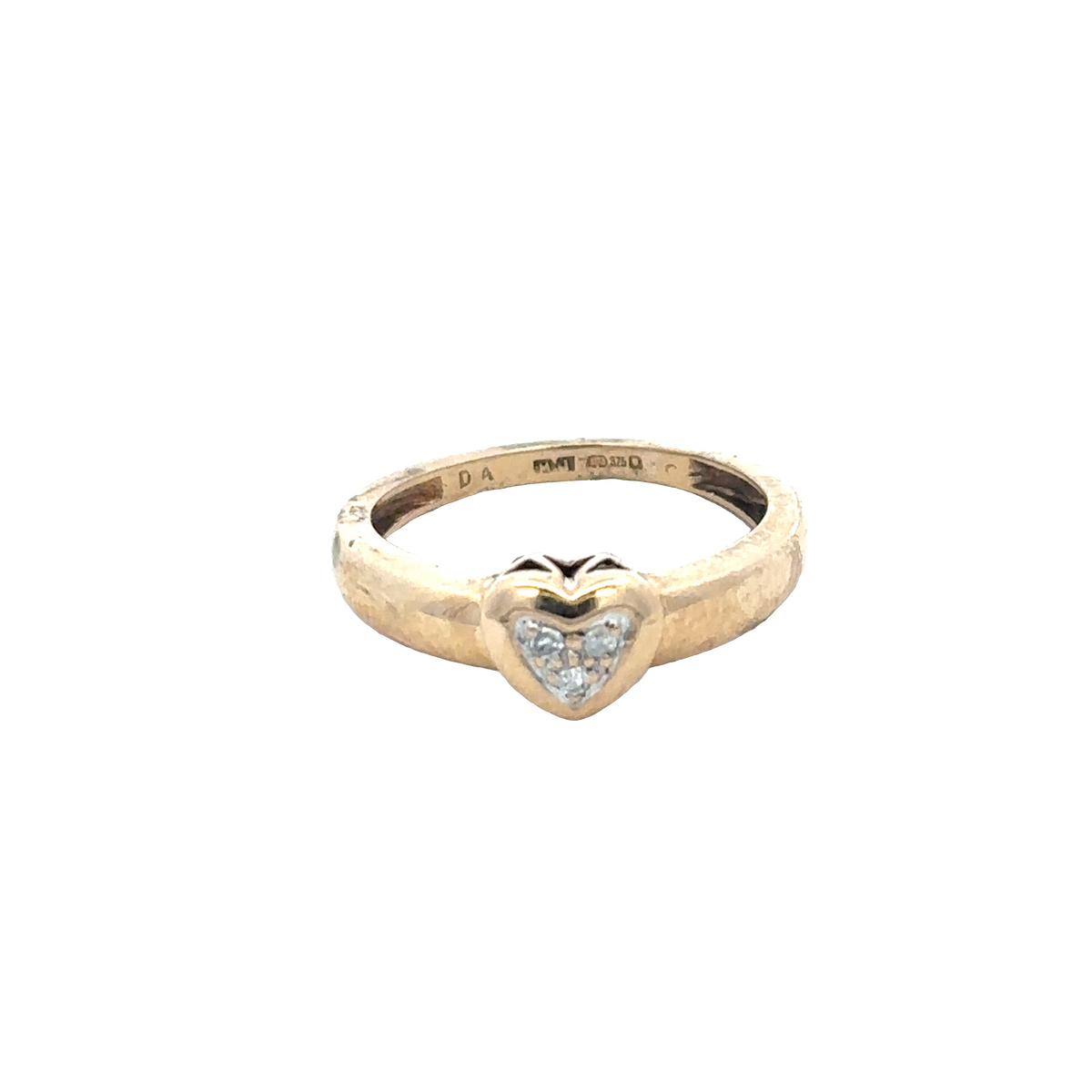 9ct yellow gold diamond ring size J1/2 (sh24280l)