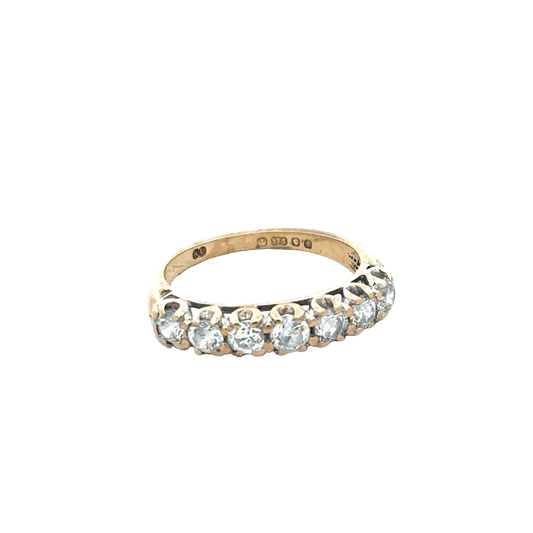 9ct yellow gold ring size L (sh27677b)
