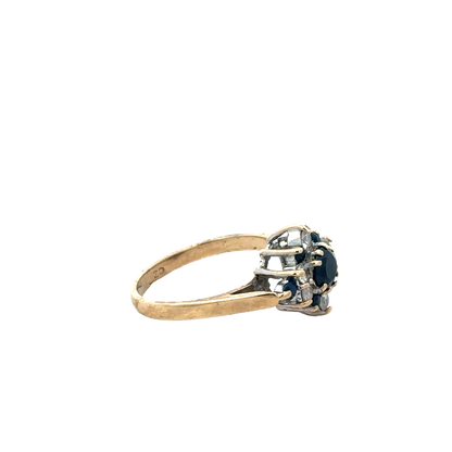 9ct yellow gold ring size J (sh27383b)