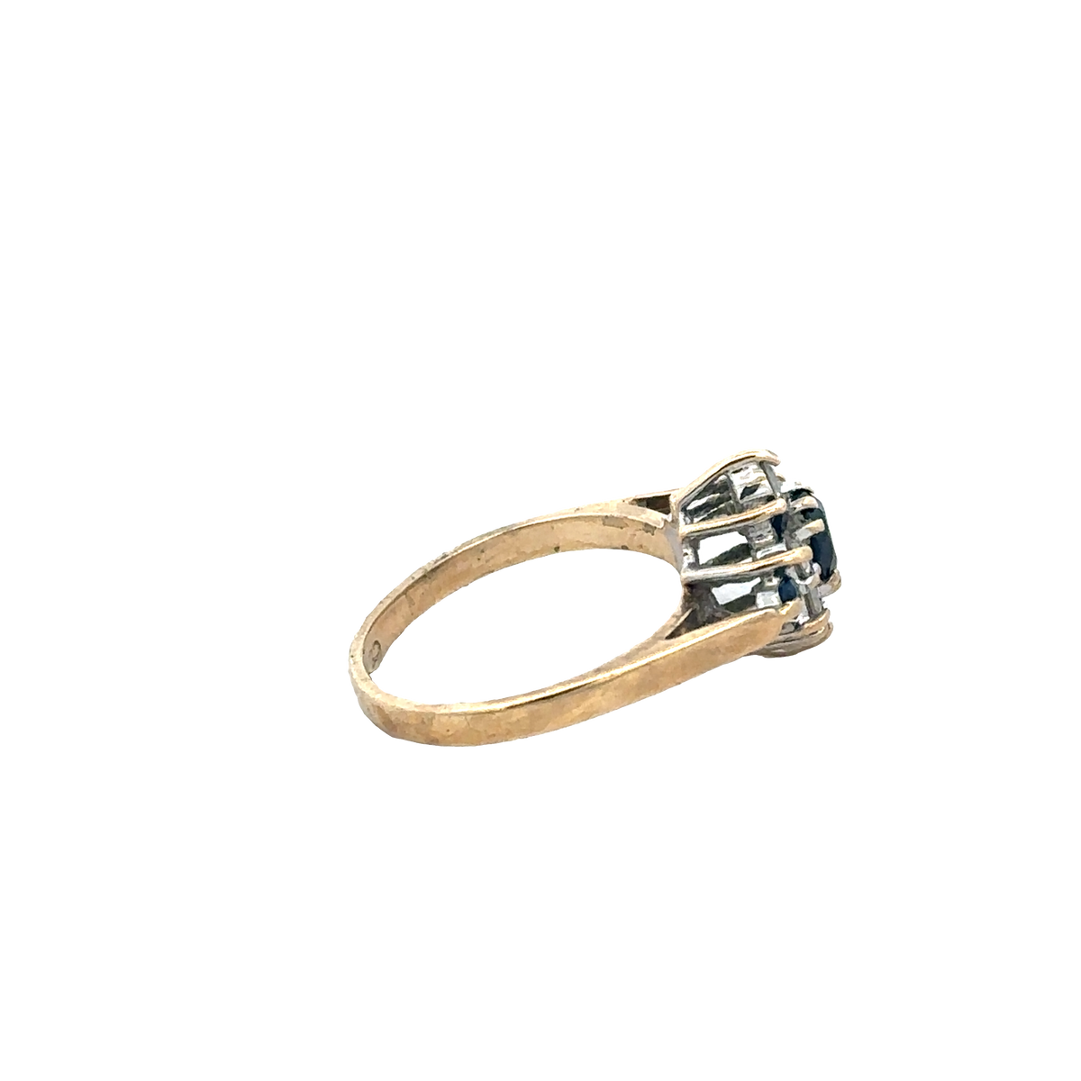 9ct yellow gold ring size J (sh27383b)