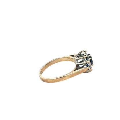 9ct yellow gold ring size J (sh27383b)