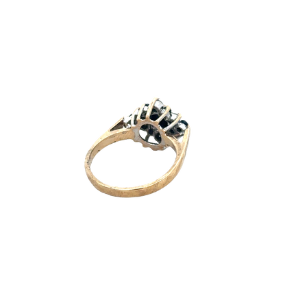 9ct yellow gold ring size J (sh27383b)