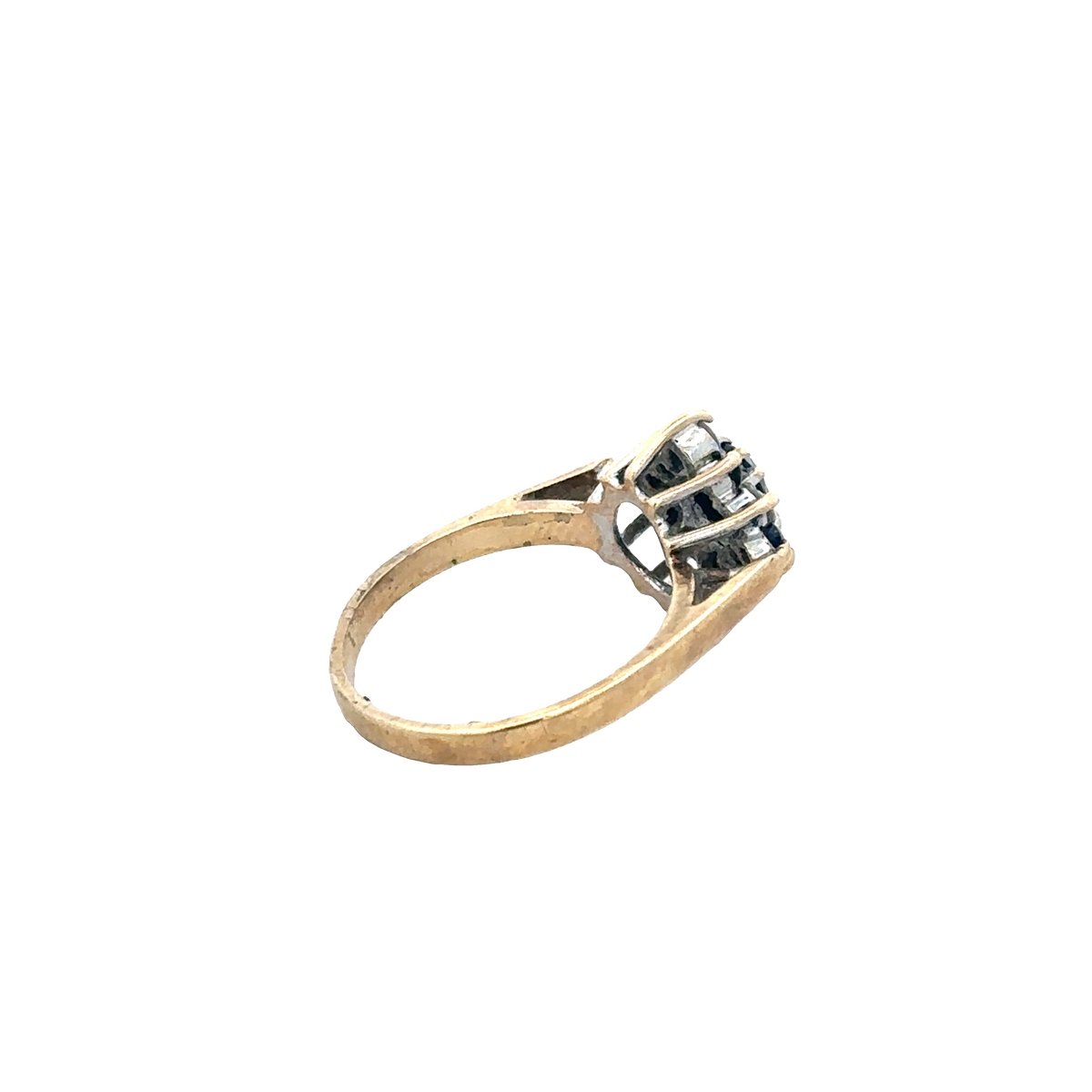 9ct yellow gold ring size J (sh27383b)