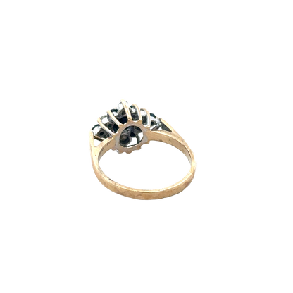 9ct yellow gold ring size J (sh27383b)