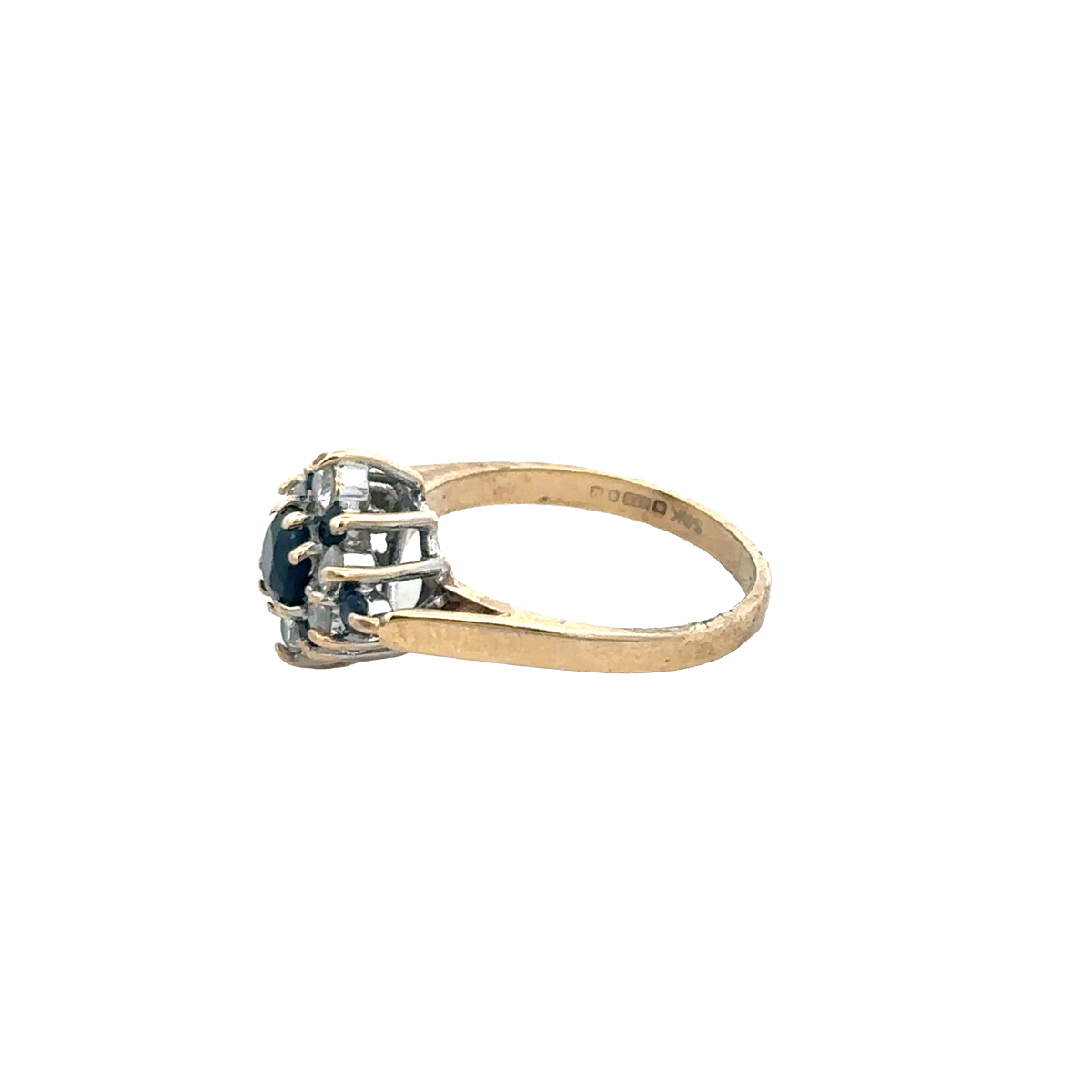 9ct yellow gold ring size J (sh27383b)
