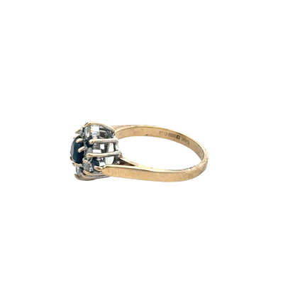 9ct yellow gold ring size J (sh27383b)