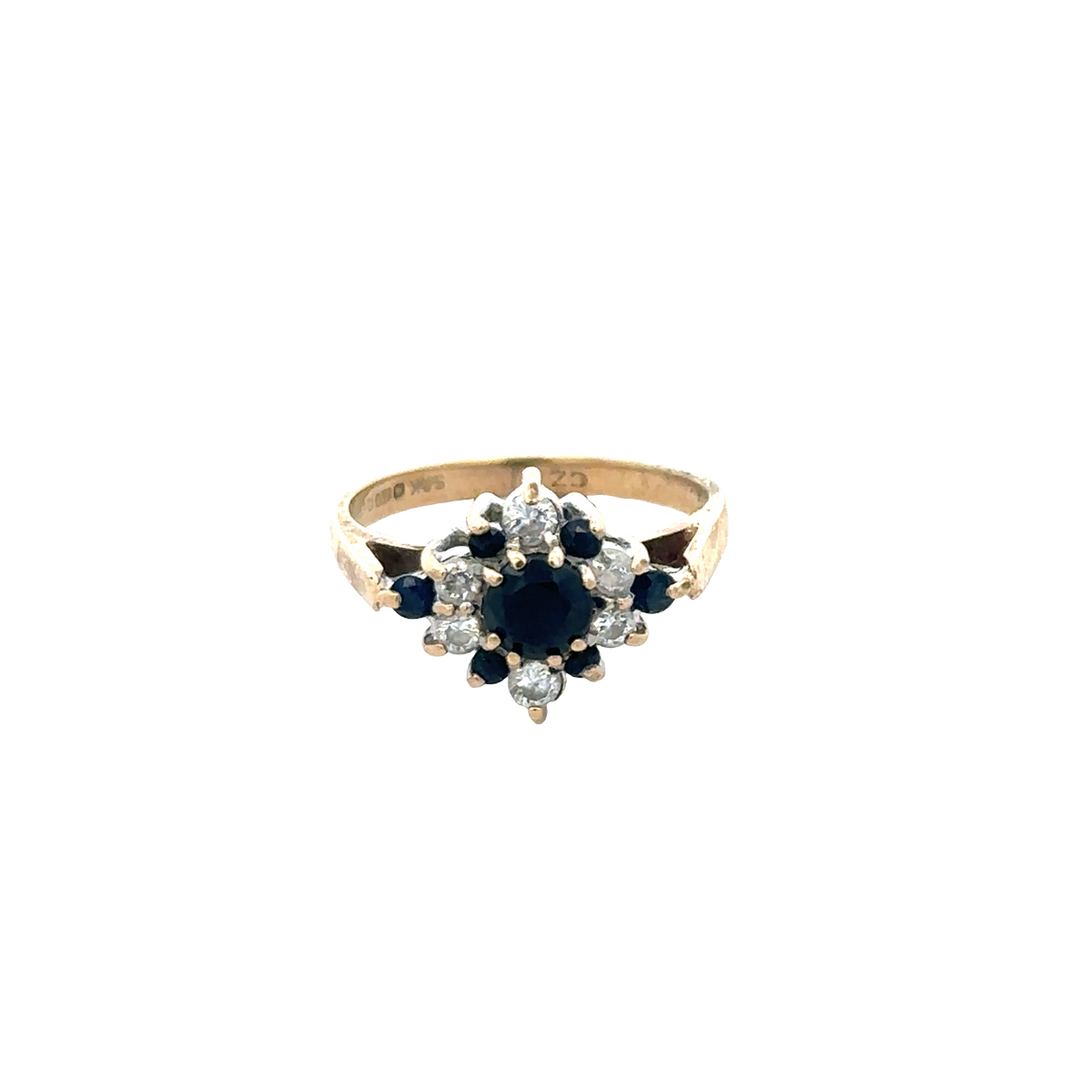 9ct yellow gold ring size J (sh27383b)