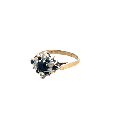 9ct yellow gold ring size J (sh27383b)