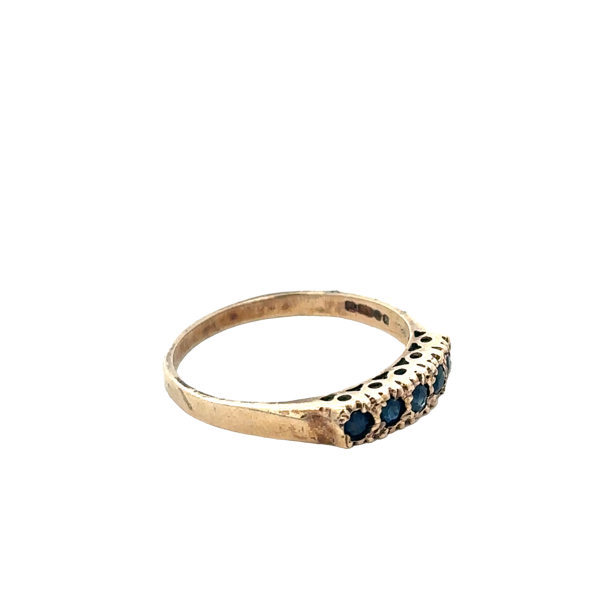 9ct yellow gold ring size Q (sh27690b)