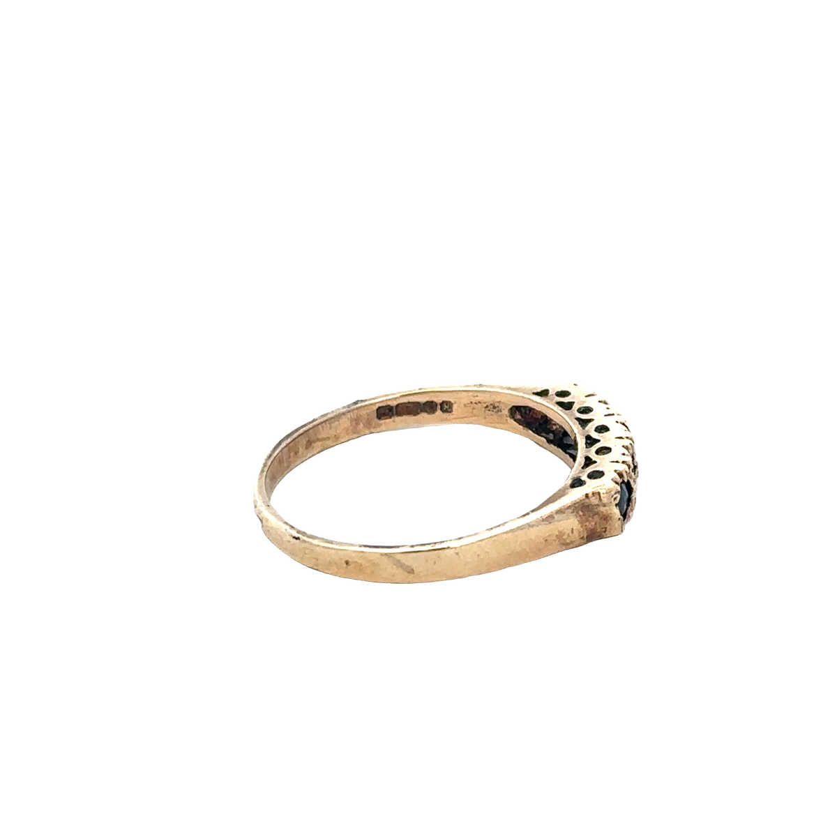 9ct yellow gold ring size Q (sh27690b)