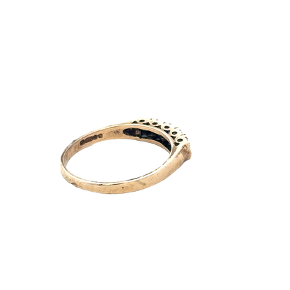 9ct yellow gold ring size Q (sh27690b)