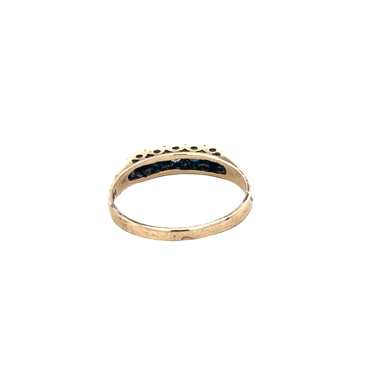 9ct yellow gold ring size Q (sh27690b)