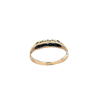 9ct yellow gold ring size Q (sh27690b)