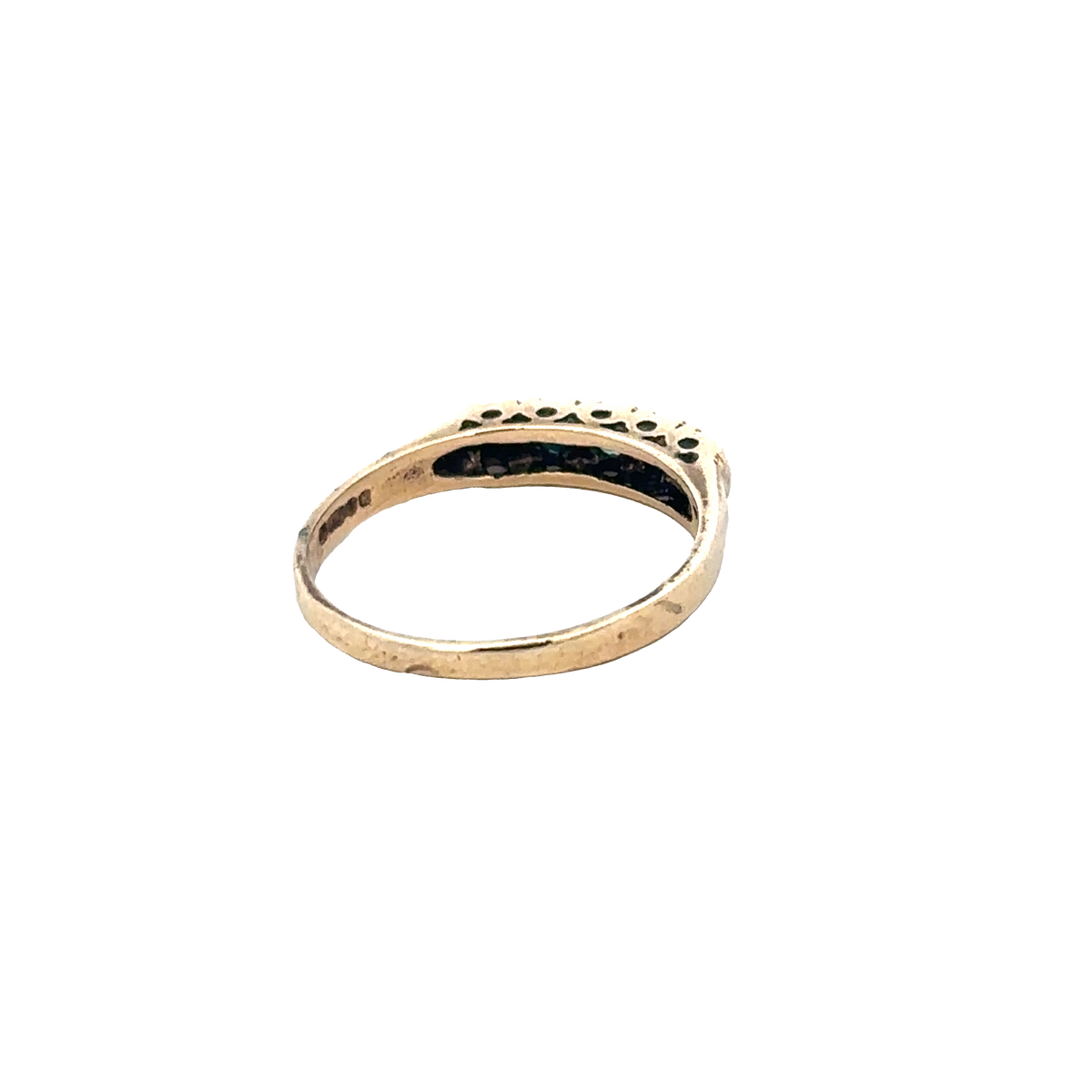 9ct yellow gold ring size Q (sh27690b)