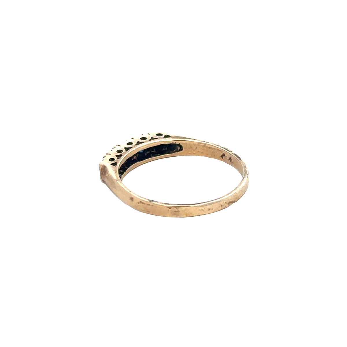 9ct yellow gold ring size Q (sh27690b)
