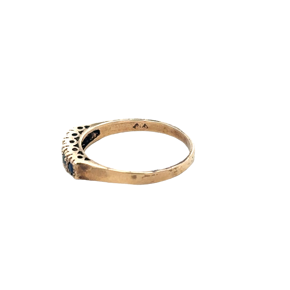 9ct yellow gold ring size Q (sh27690b)
