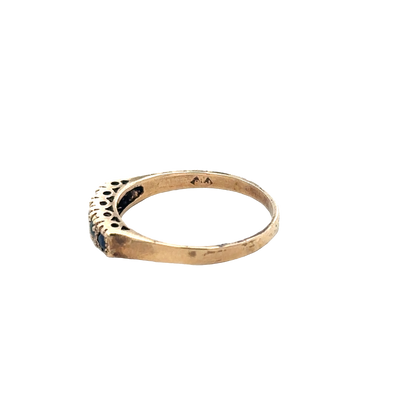 9ct yellow gold ring size Q (sh27690b)