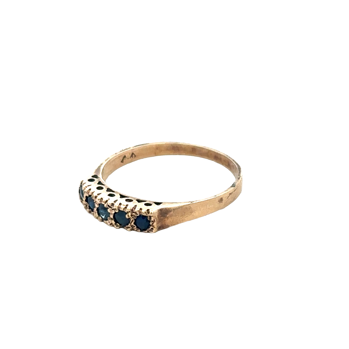 9ct yellow gold ring size Q (sh27690b)