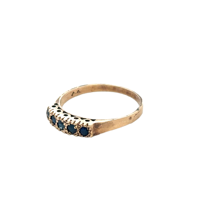 9ct yellow gold ring size Q (sh27690b)