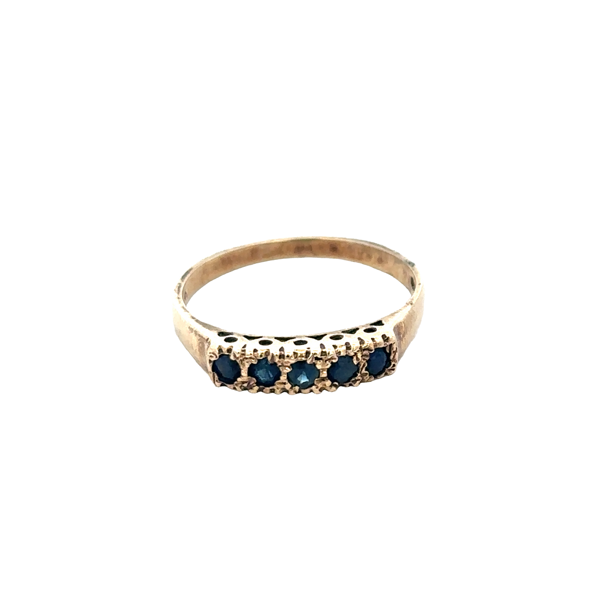 9ct yellow gold ring size Q (sh27690b)