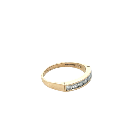 9ct yellow gold ring size M1/2 (sh27882b)