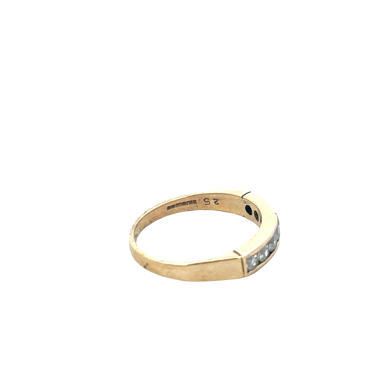 9ct yellow gold ring size M1/2 (sh27882b)