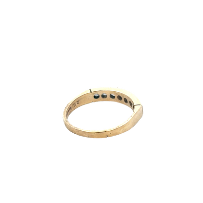 9ct yellow gold ring size M1/2 (sh27882b)