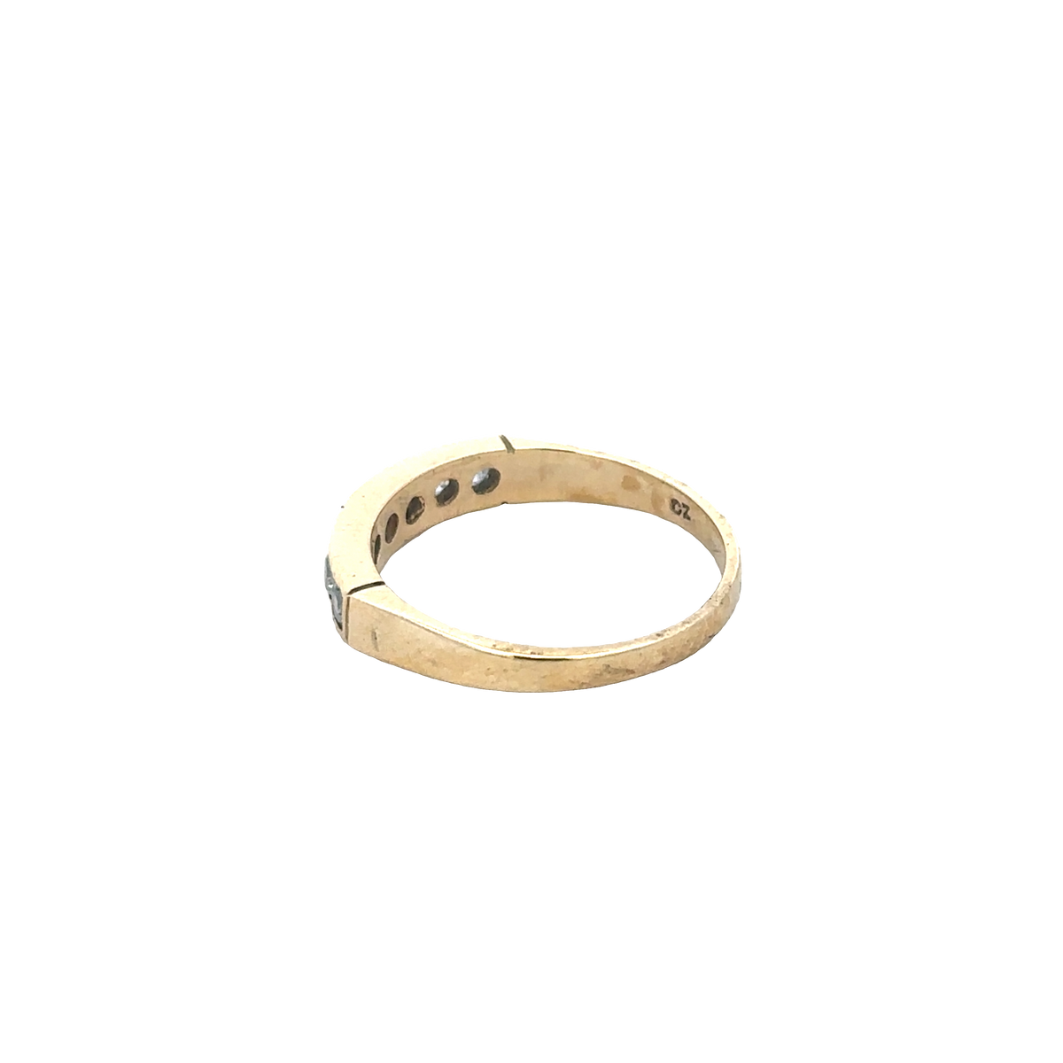 9ct yellow gold ring size M1/2 (sh27882b)