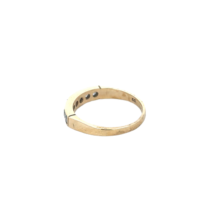 9ct yellow gold ring size M1/2 (sh27882b)