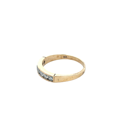 9ct yellow gold ring size M1/2 (sh27882b)