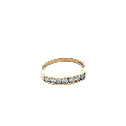 9ct yellow gold ring size M1/2 (sh27882b)